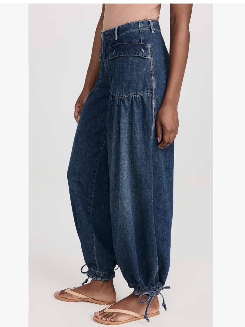 We The Free Free People Lotus Jeans Dark Blue size 26 - Picture 4 of 13